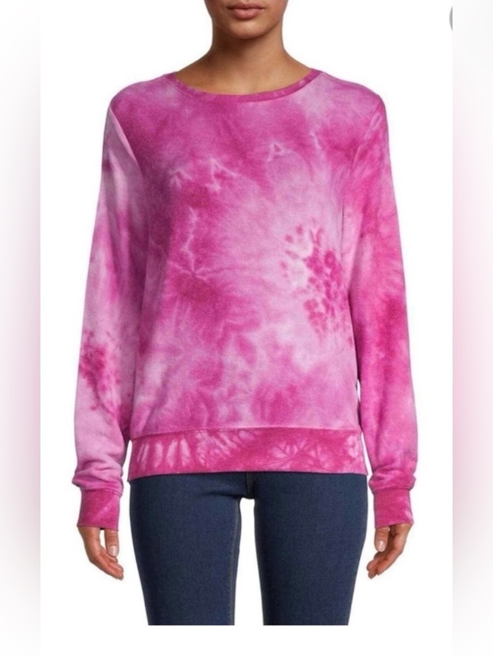 Wildfox Love Potion Tie Dye Pink Crewneck Sweatshirt Size XS